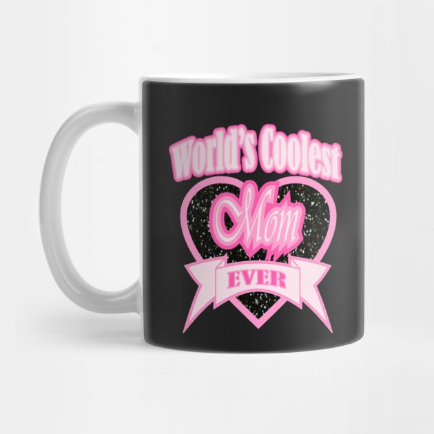 1980s rock n roll mother's day typography world's coolest mom by Tina